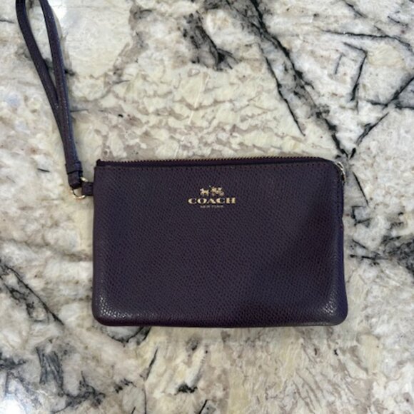 Coach Purple Wristlet Clutch - Picture 2 of 6